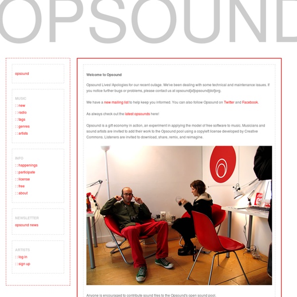 Opsound: free love, free music