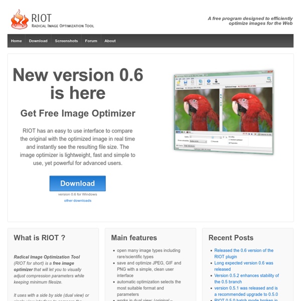 RIOT - Radical Image Optimization Tool