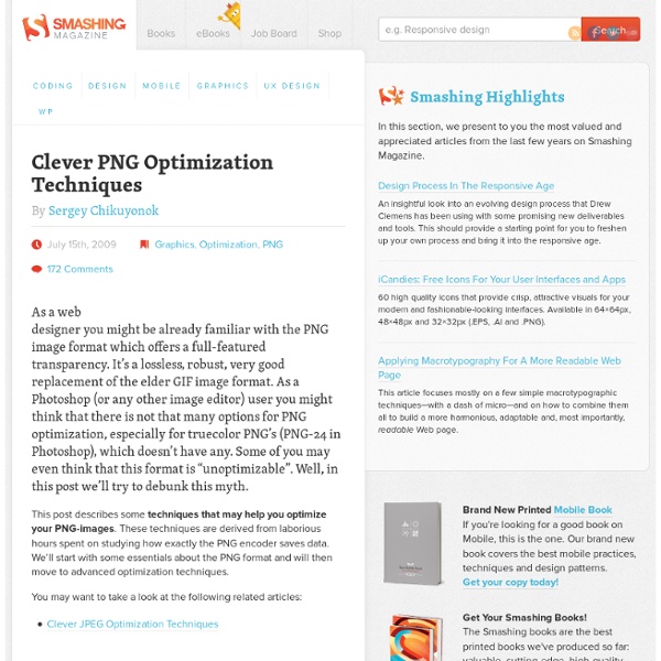 Clever PNG Optimization Techniques - Smashing Magazine