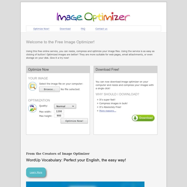 Free Image Optimizer - Compress and resize photos
