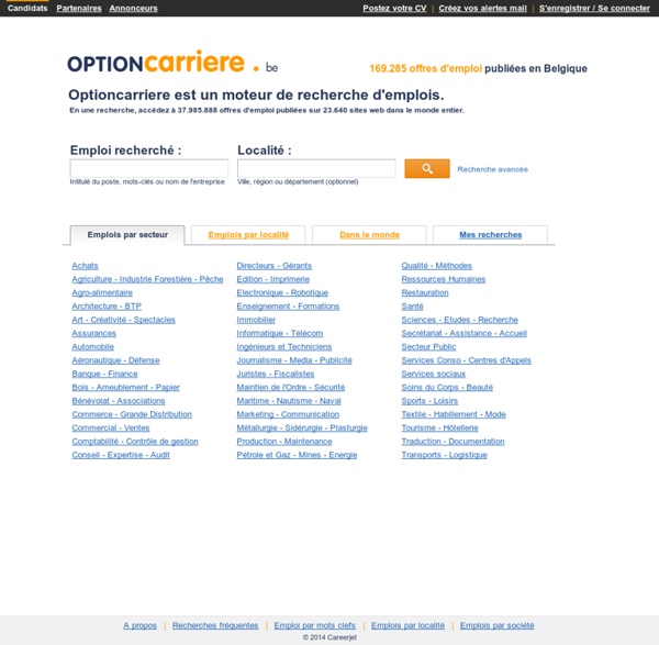 Optioncarriere.be - Offres d'emploi & Carrières en Belgique