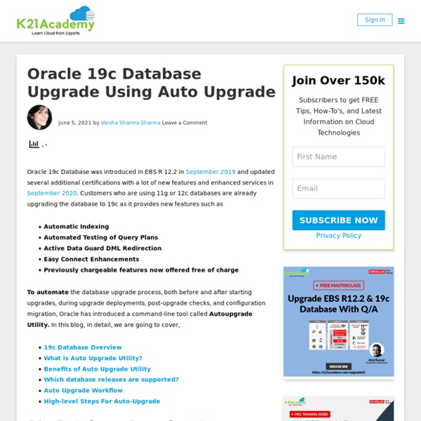 Oracle 19c Database Upgrade Using Auto Upgrade -