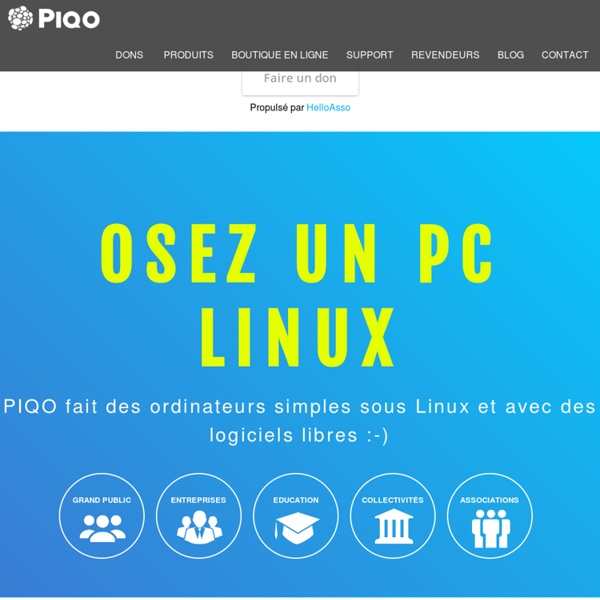 PIQO, des ordinateurs français avec Linux