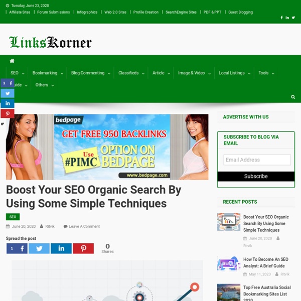 Boost your SEO Organic Search by Using Simple Techniques - LinksKorner