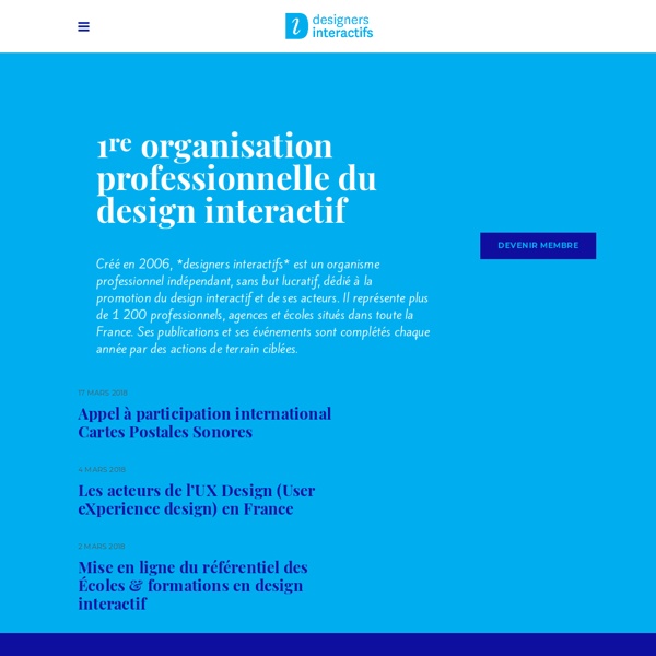 Designers interactifs - Magazine