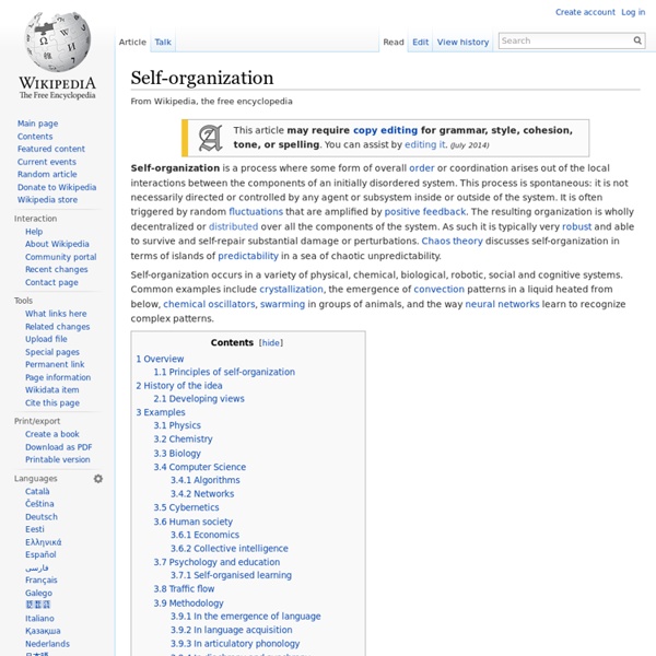 Self-organization