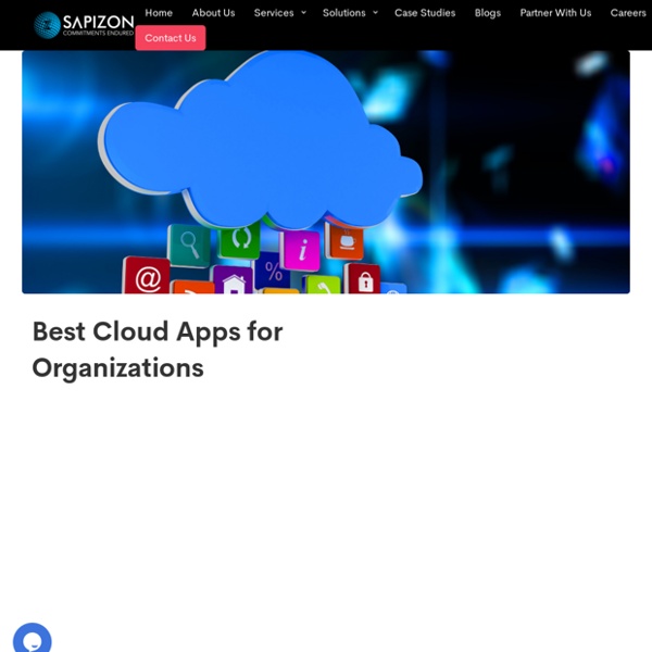 Best Cloud Apps for Organizations