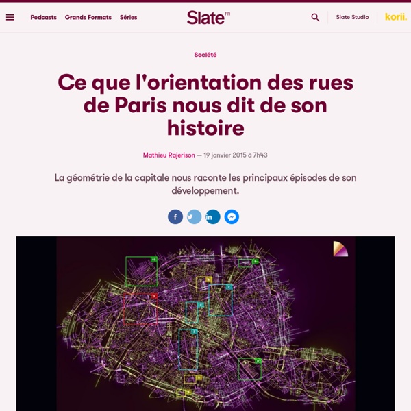 Ce que l'orientation des rues de Paris nous dit de son histoire