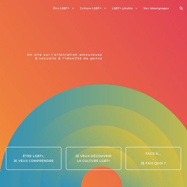 C'est comme ça - Un site sur l'orientation sexuelle & l'identité de genre