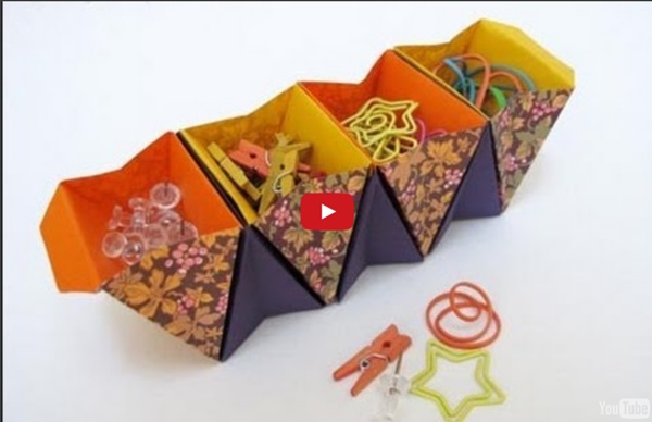 How to Make an Origami Accordion Box - Caja acordeon