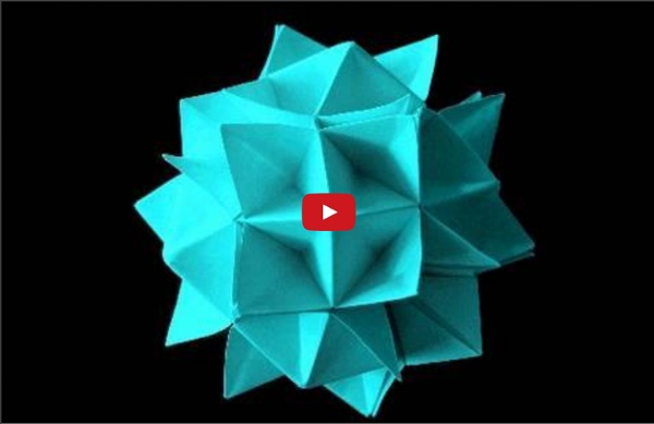 How to make an Origami Spiky Cuboctahedron aka Spike Ball