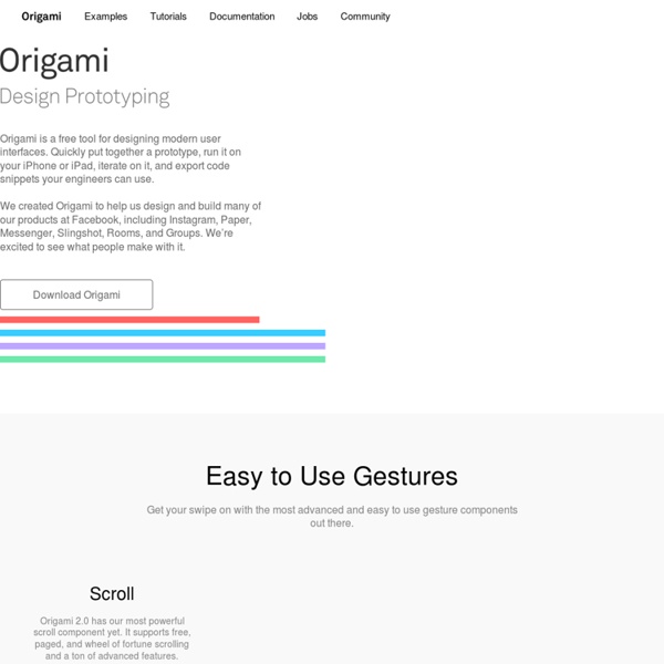 Origami — Design Prototyping