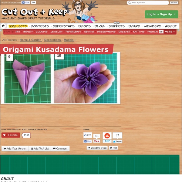 Origami Kusadama Flowers