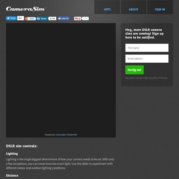 The original DSLR camera simulator Pearltrees