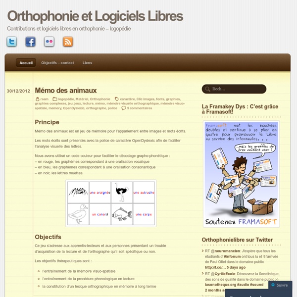 Contributions et logiciels libres en orthophonie – logopédie