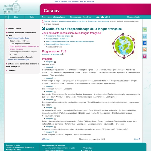 Outils d'aide à l'apprentissage de la langue française - Casnav