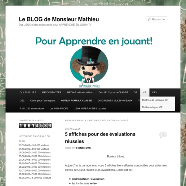 BLOG GS CP CE1 CE2 de Monsieur Mathieu NDL