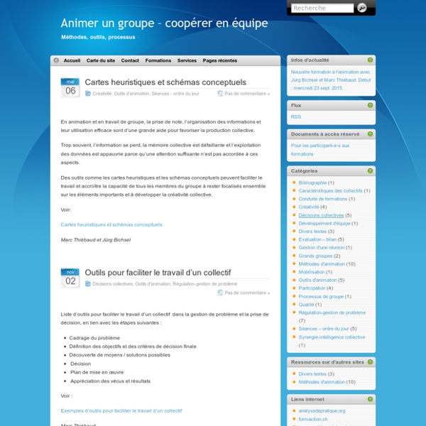 Outils d’animation