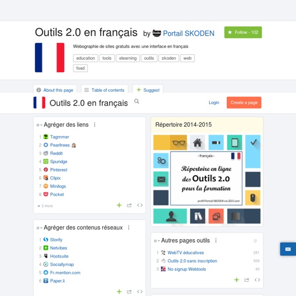 Exemples d'outils 2.0 en français
