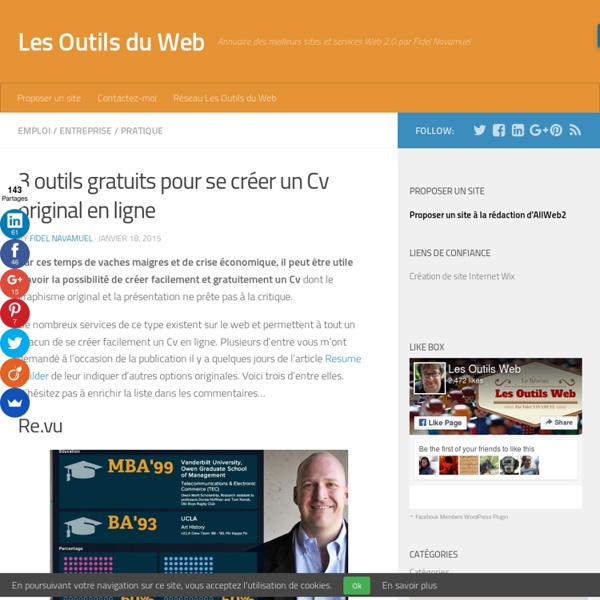creer un cv en ligne gratuit