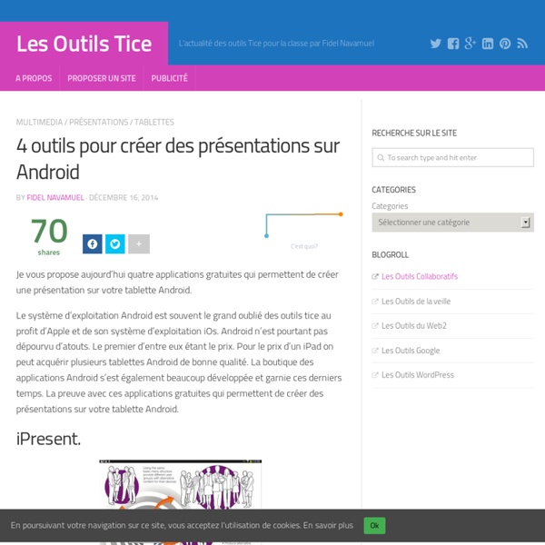 4 outils pour créer des présentations sur Android – Les Outils Tice