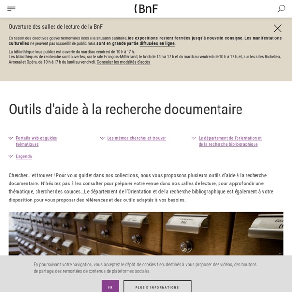 Outils d'aide à la recherche documentaire BNF