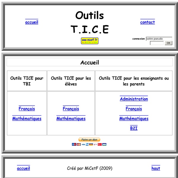 Outils T.I.C.E
