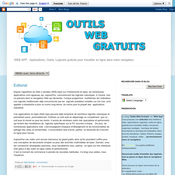OUTILS WEB GRATUITS