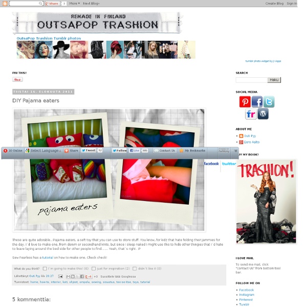 OutsaPop Trashion recycled style DIY fashion eco sustainable refashion blog