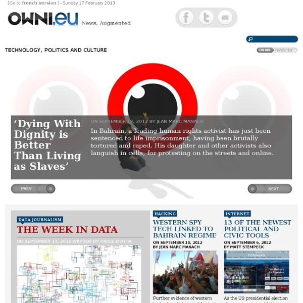 OWNI.eu, Digital Journalism