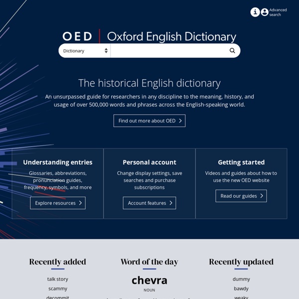 Home : Oxford English Dictionary