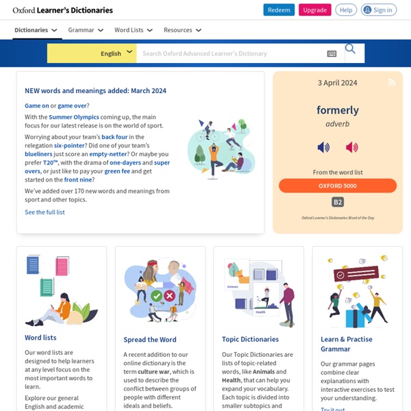 Oxford Learner S Dictionaries Pearltrees