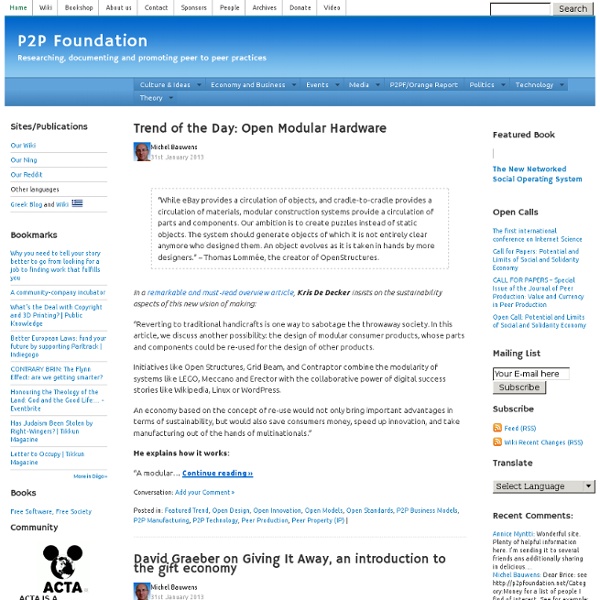 P2P Foundation's blog