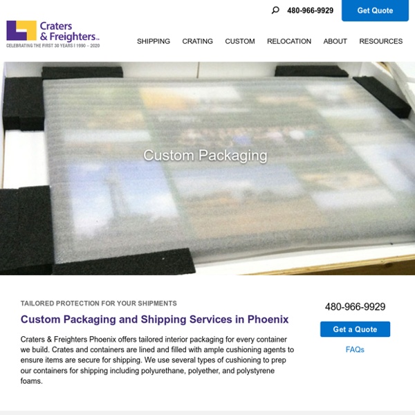 Phoenix AZ Custom Packaging & Shipping Services