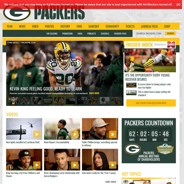 the official website of the Green Bay Packers Pearltrees