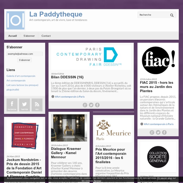 Paddythèque - blog art contemporain à Paris