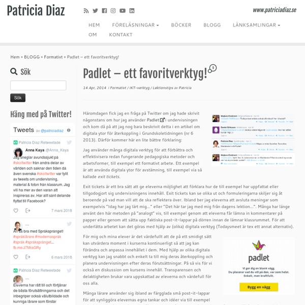 Padlet – ett favoritverktyg!