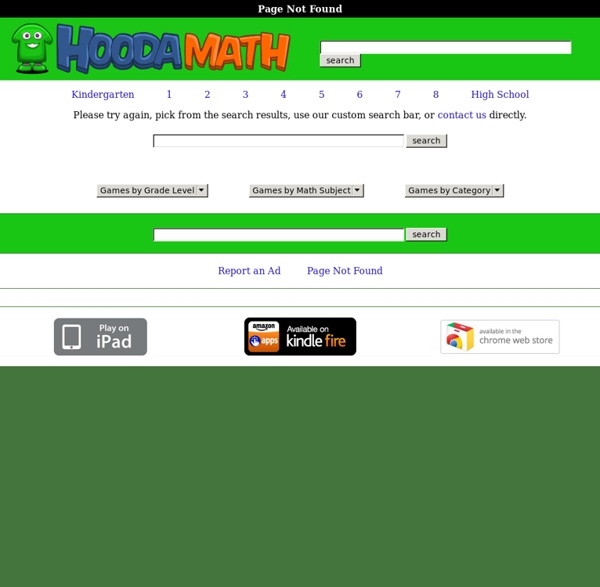 Math Games - HOODA MATH - 500 Cool Math Games