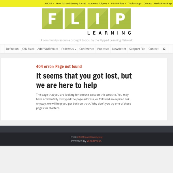 Flipped Learning Network / Homepage