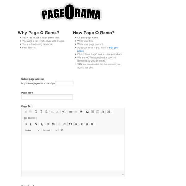 PageOrama - one page at a time