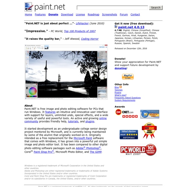 Paint.NET - Free Software for Digital Photo Editing