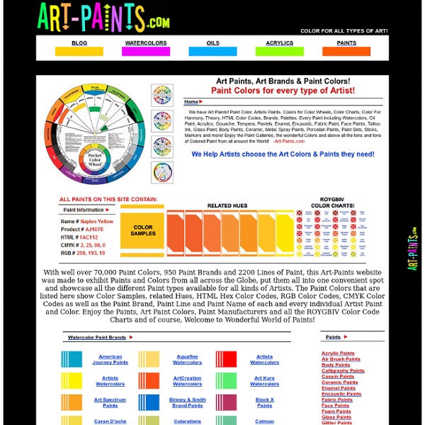Art Paints - Artist Paint, Art Colors, Color, Painter, Painting with Color - Art-Paints.com