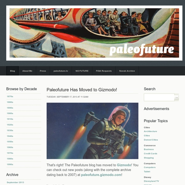 Paleofuture - Paleofuture Blog