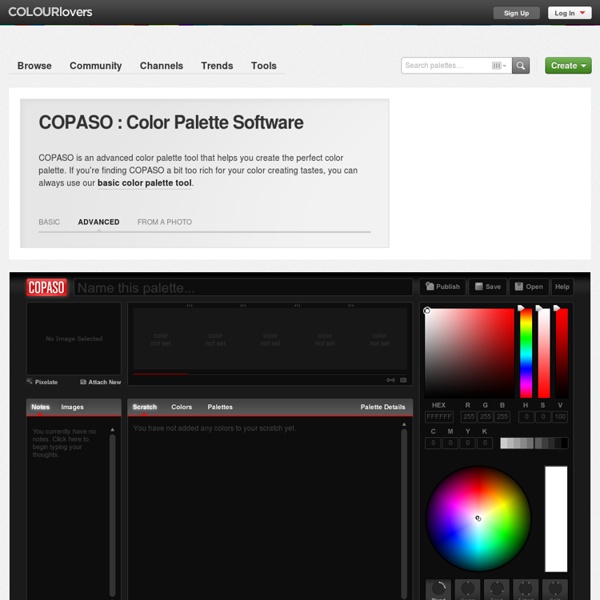 Pro Color Palette Software from COLOURlovers