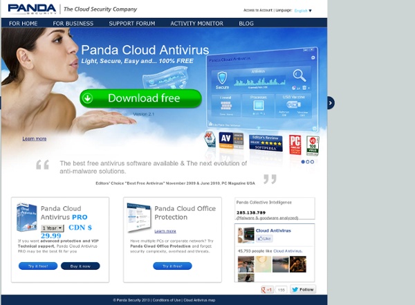 Panda Cloud Antivirus – The best free antivirus and the first free antivirus from the cloud