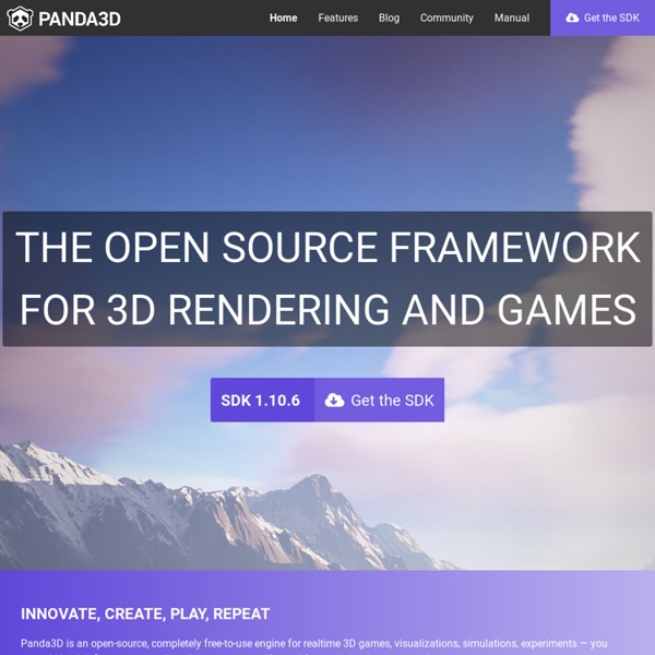 Panda3D - Free 3D Game Engine