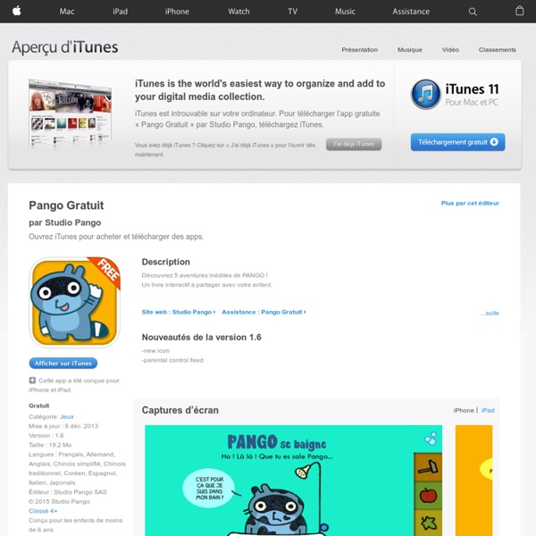 Pango Gratuit pour iPhone, iPod touch et iPad dans l’App Store sur iTunes