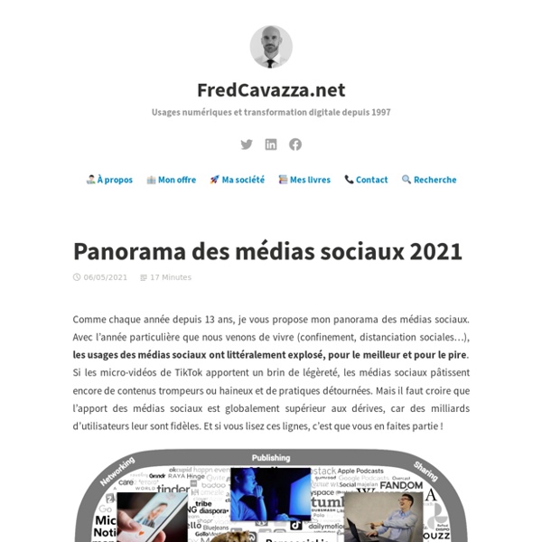 Panorama des médias sociaux 2021