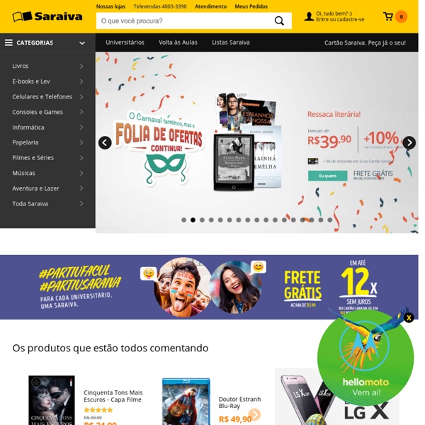 Saraiva.com.br: Livros, Tablets, Blu-Ray, Eletrônicos, Notebooks, Smartphones e mais.