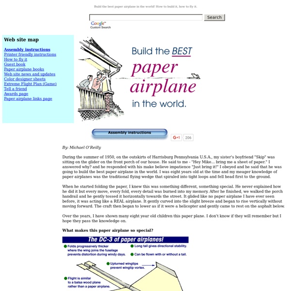 Paper airplane - The best paper airplane in the world!